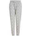 SF086 SF Clothing Unisex Cuffed Lounge Pants Heather Grey / White Stars colour image